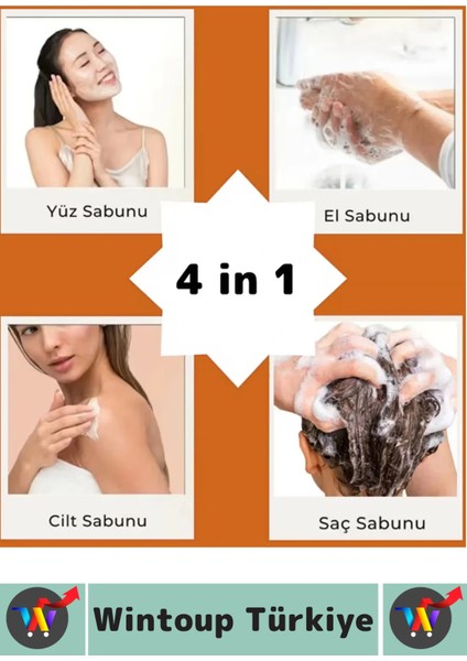 %100 Doğal Saç Cilt Vücut Renk Dengesi Ton Açan Yağ Arındıran Tazeleyen Isırgan Otu Sabunu 4 Adet fırsatları