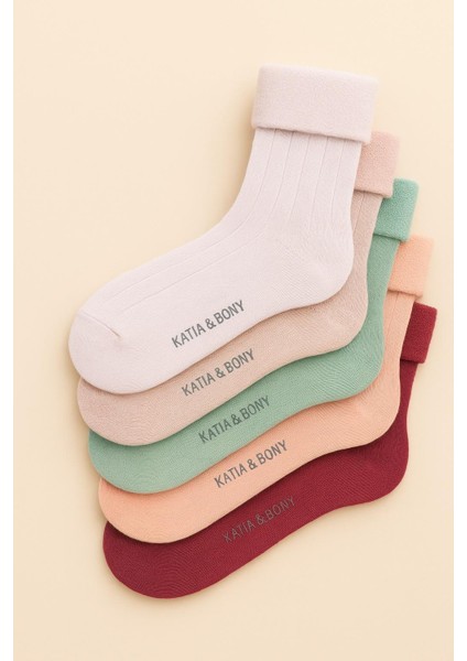 Kadın 5'li Derby Havlu Soket Çorap