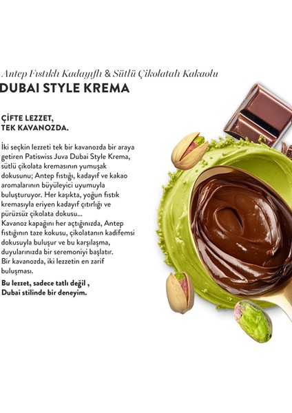 Sütlü Çikolatalı Antep Fıstığı Kreması – Juva Dubai Style, 200G indirimleri