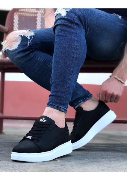 Siyah Bağcıklı Kalın Taban Casual Erkek Ayakkabı fiyatları