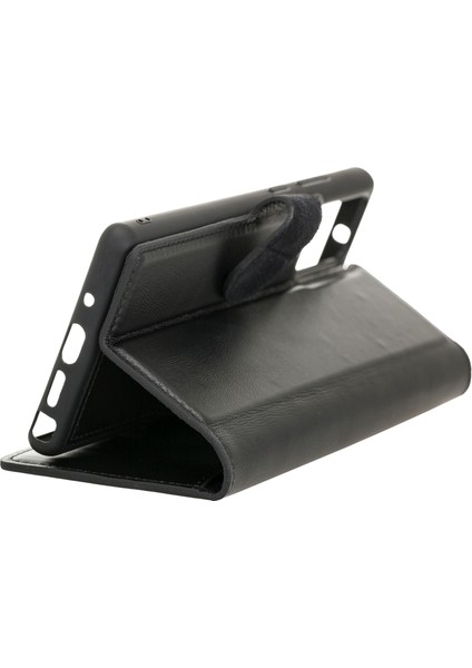 Samsung Galaxy Note 20 Uyumlu Deri Cüzdanlı Kılıf Rst1 Siyah indirimleri