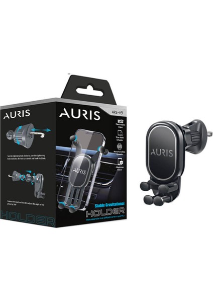 Auris H9 Havalandırma Peteğine Giren Araç Içi Telefon Tutucu Izgaraya Akrobatik Oto Tutucu Siyah Pla fiyatları