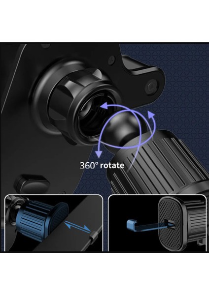Auris H9 Havalandırma Peteğine Giren Araç Içi Telefon Tutucu Izgaraya Akrobatik Oto Tutucu Siyah Pla indirimleri