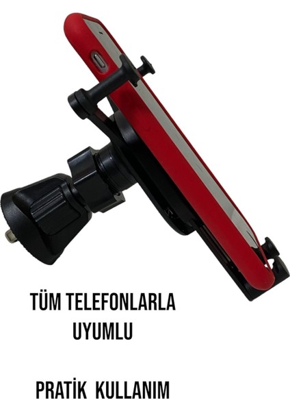 Auris H9 Havalandırma Peteğine Giren Araç Içi Telefon Tutucu Izgaraya Akrobatik Oto Tutucu Siyah Pla