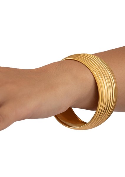 35 Gram (Gr) 40MM Şerit Model Mega Bilezik 22 Ayar Yatırımlık Işçiliksiz modelleri