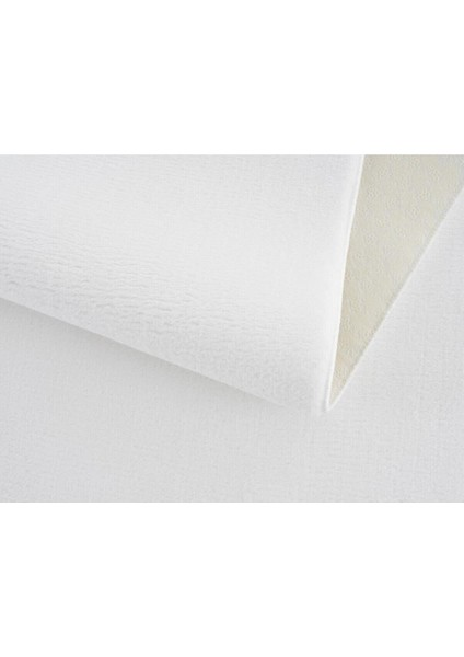 Puffy Peluş Post, Overlok Kaymaz Taban Halı 8 Renk Siyah