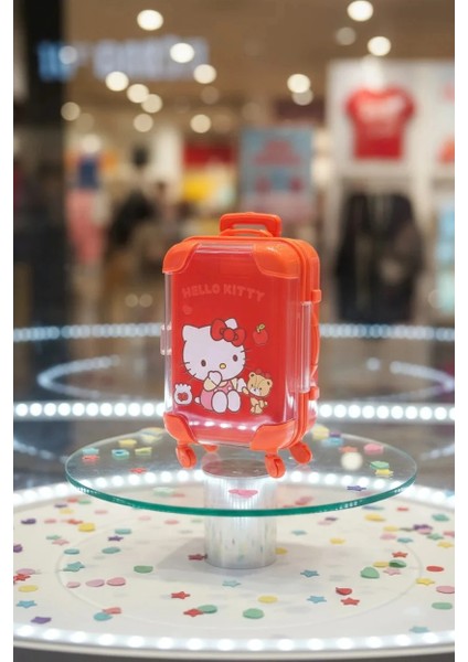 Sanrio Lisanslı Hello Kitty Mini Bavul Saklama Kutusu