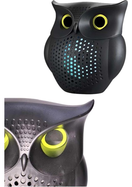 Bluetooth Hoparlör Tws Kablosuz Rgb Işıklı Dekoratif Taşınabilir Baykuş fırsatları