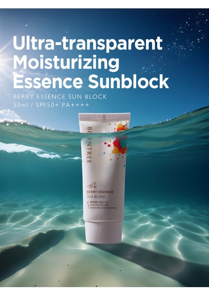 Borntree Berry Essence Sun Block SPF50+ Pa++++ 50 ml – Yüksek Koruma + Nemlendirici + Kore Güneş Kremi fırsatları