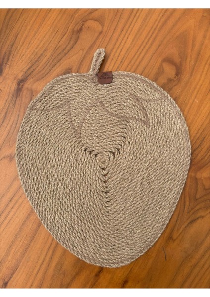 Tekstil Doğal Jüt Ip Elma Şekilli Amerikan Servis - Supla 38X35 cm – Şık ve Rustik Dokunuş modelleri