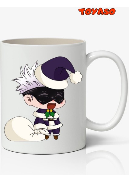 Yılbaşı Jujutsu Kaisen Gojo Karakterler Anime Temalı Beyaz Kupa Bardak Sevgiliye Arkadaşa Hediye