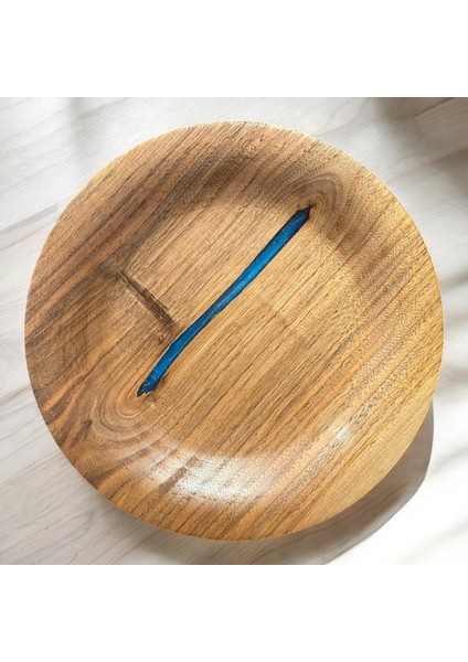 🌰 El Yapımı Ceviz Ağacı ve Epoksiden Ahşap Tabak