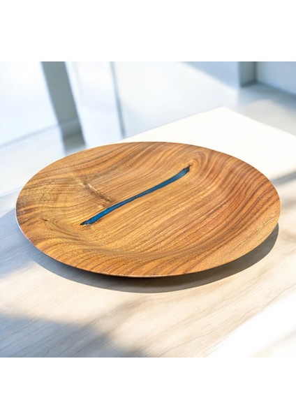 🌰 El Yapımı Ceviz Ağacı ve Epoksiden Ahşap Tabak indirimleri