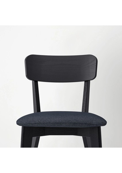 Lısabo Döşemeli Ahşap Sandalye Siyah Tallmyra Siyah Gri fırsatları