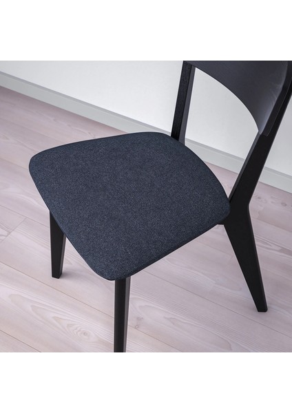 Lısabo Döşemeli Ahşap Sandalye Siyah Tallmyra Siyah Gri indirimleri
