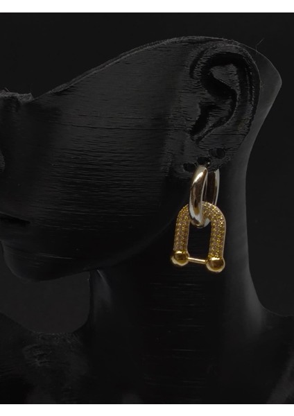 Zirkon Taşlı Küpe