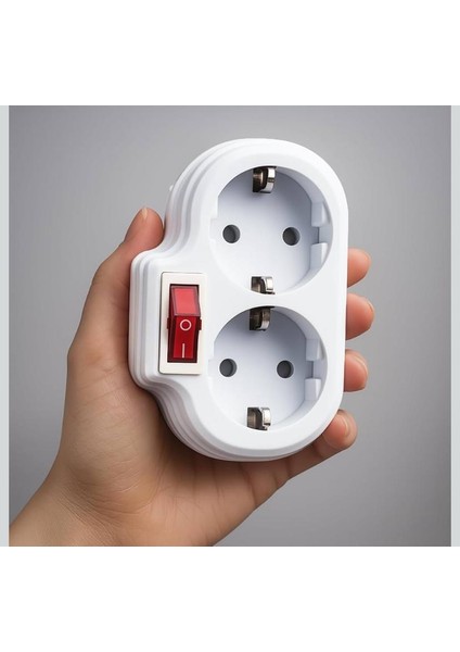 Topraklı Anahtarlı Fiş Priz Seti (Beyaz ) fiyatları
