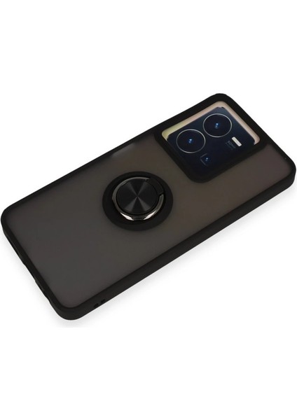 Rdbydn Newface Vivo Y36 Kılıf Montreal Yüzüklü Silikon Kapak - Siyah fırsatları