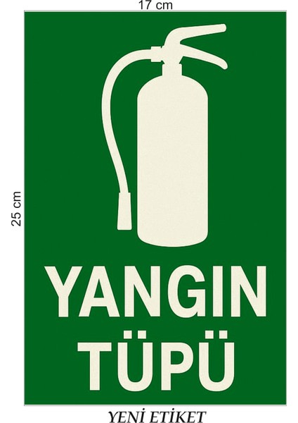 Uyarı Levhası Yangın Tüpü