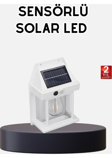 Solar Sensörlü Dış Mekan Lamba 3 Işık Modlu ve IP65 Dayanıklı - M495K206-R35495