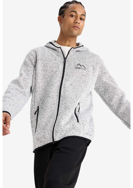 Fit Standart Fit Kapüşonlu İçi Yumuşak Tüylü Fermuarli Polar Hırka F3811AX25WN modelleri
