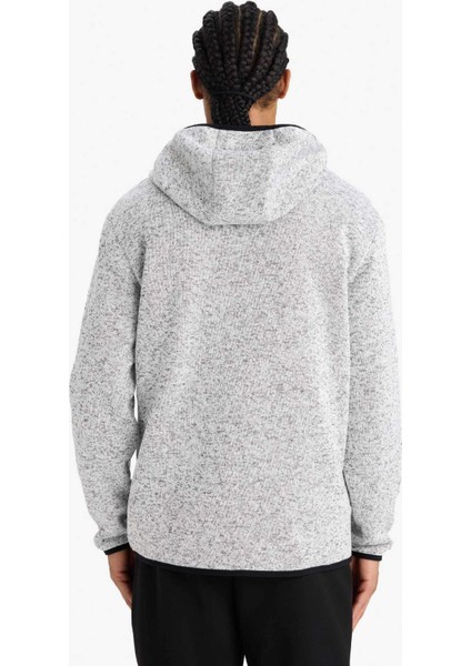 Fit Standart Fit Kapüşonlu İçi Yumuşak Tüylü Fermuarli Polar Hırka F3811AX25WN