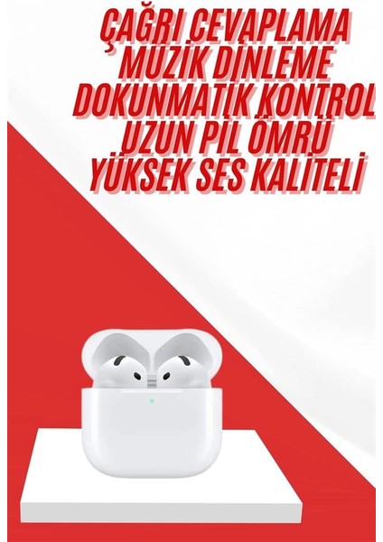 4.nesil Bluetooth Kulaklık Yüksek Ses Kaliteli Dokunmatik Kontrol Özellikli