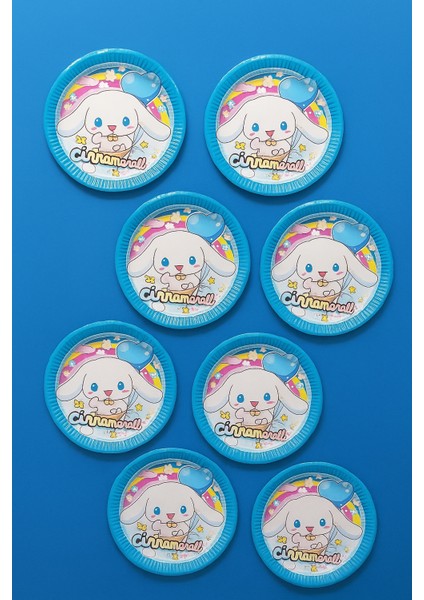 Tabak Cinnamorol-Kuromi 8li Karton Doğum Günü Tabağı modelleri