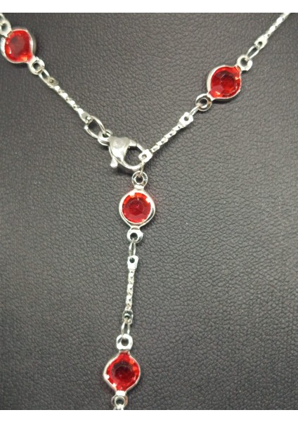 Kalp Kristal Taşlı Sallantılı Y Kolye fiyatları