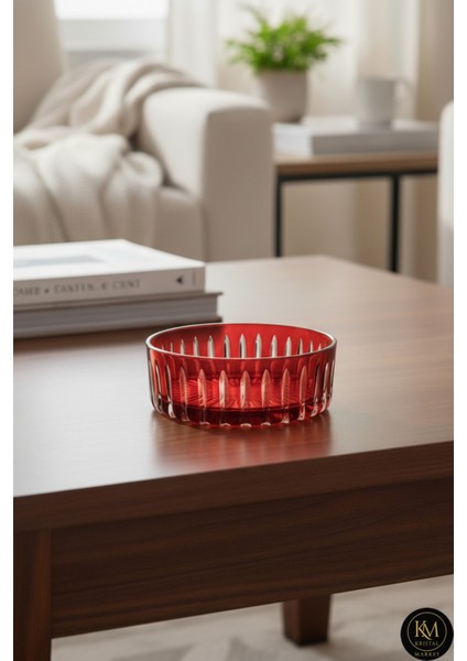 Kristal Kesme Dekor Sofra Kasesi Meyvelik 25CM