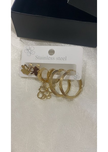 Çelik Altın Kaplama Sallantılı Küpe indirimleri