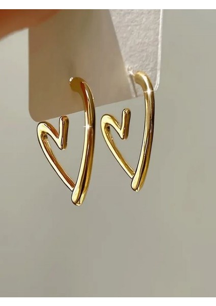 Altın Rengi Kalp Küpe fiyatları