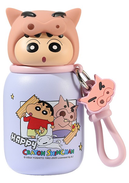 [orijinal Crayon Shin-Chan] Mini Termos Bardağı 316 Gıda Sınıfı Çocuk Su Bardağı Taşınabilir Yüksek Görünümlü Bardağı (Yurt Dışından)