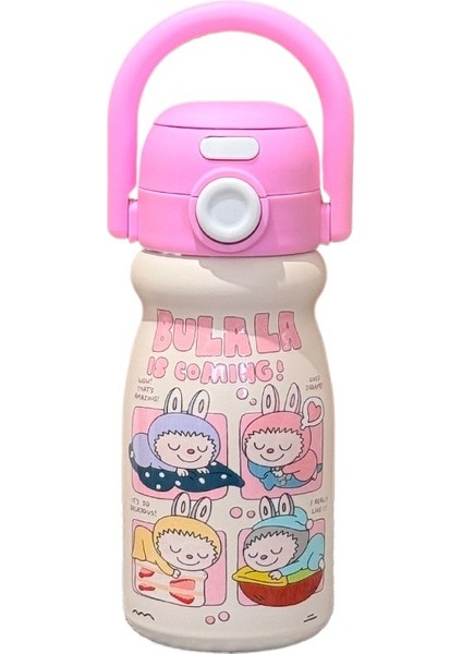 Yalıtımlı Su Isıtıcısı 316 Paslanmaz Çelik Yalıtımlı Bardak Taşınabilir Çift Içme Pipetli Su Bardakları (Yurt Dışından)