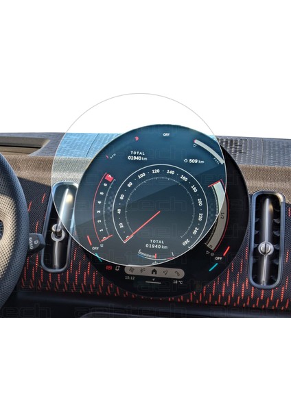 Mini Cooper/countryman 2024-2025 Uyumlu Navigasyon ve Bilgi Ekranı 9h Nano Ekran Koruyucu