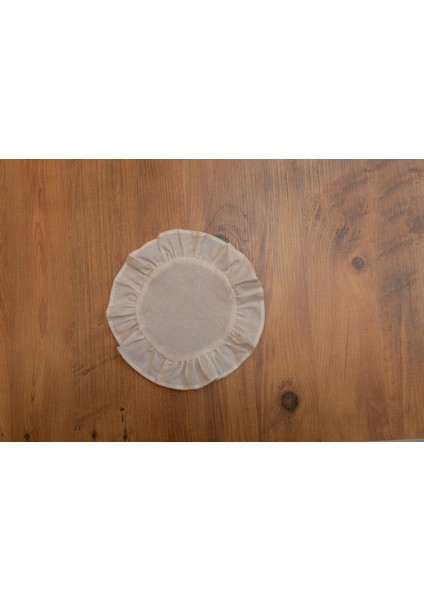 Rufle | 6 Parça Fırfılı Kahve Sunum Seti 22 x 22