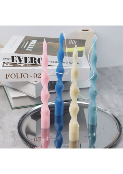 Su Dalgası Akrilik Şamdan Mum Kalıbı fırsatları