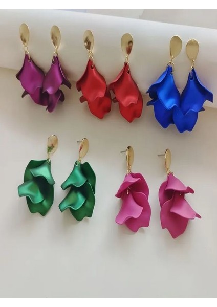 1 Çift Sallantılı Şık Yaprak Küpe fiyatları