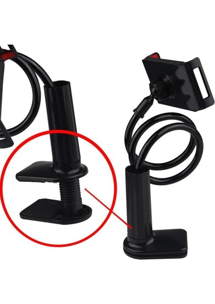 Masaüstü Akrobat Telefon ve Tablet Tutucu Stand 360 Derece Oynar Başlıklı Siyah Siyah Metal Tr indirimleri