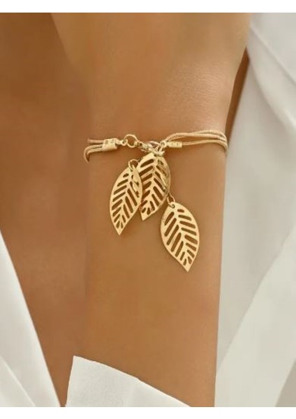 3 Sıralı Yaprak Bileklik