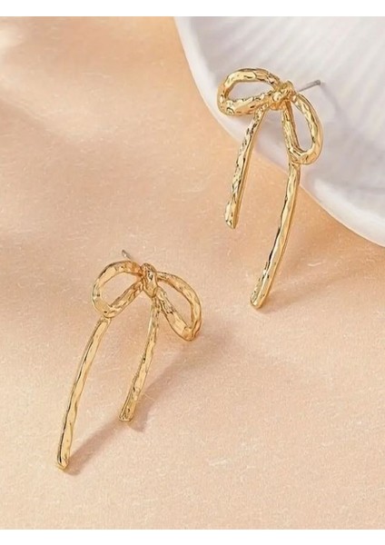 Altın Rengi Kurdele Küpe fırsatları