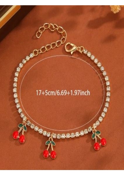 1 Ad Kiraz Charmlı Taşlı Bileklik modelleri