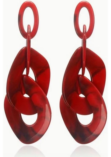 Şık Trend Akrilik Zincir Küpe indirimleri