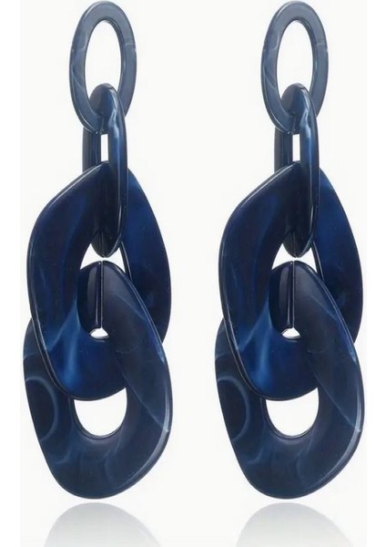 Şık Trend Akrilik Zincir Küpe fırsatları