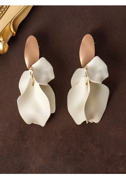 Şık Gül Çiçeği Sallantılı Küpeler indirimleri