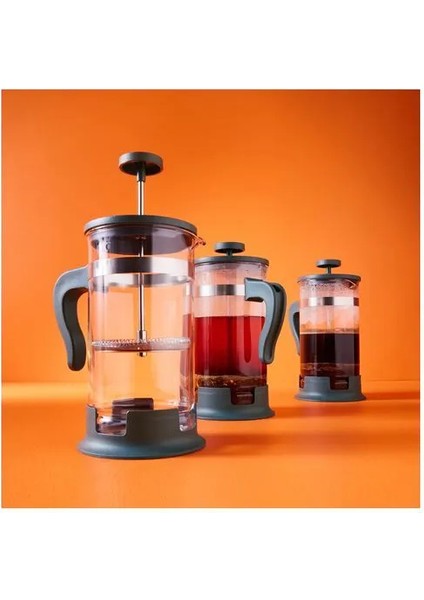 Upphetta French Press Paslanmaz Çelik Koyu Gri Turkuaz 1 Lt modelleri