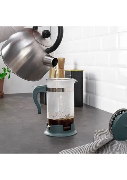 Upphetta French Press Paslanmaz Çelik Koyu Gri Turkuaz 1 Lt indirimleri