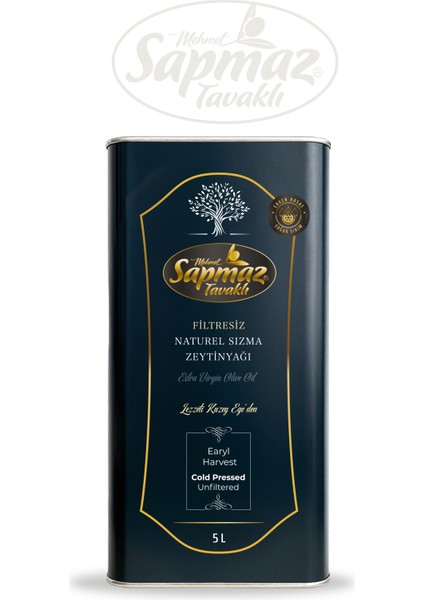 Filtresiz Naturel Sızma Zeytinyağı 5 Litre