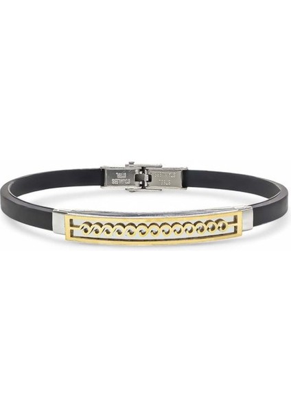 Deniz Dalgası Desenli Çelik Bileklik 959SCB020