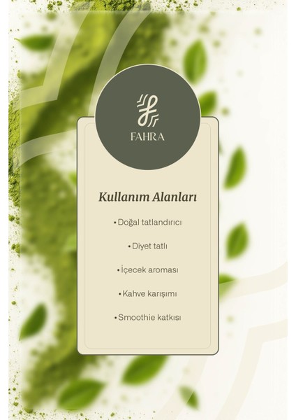 Şeker Otu Tozu 100% Doğal 100 gr – Kalorisiz & Katkısız Tatlandırıcı modelleri